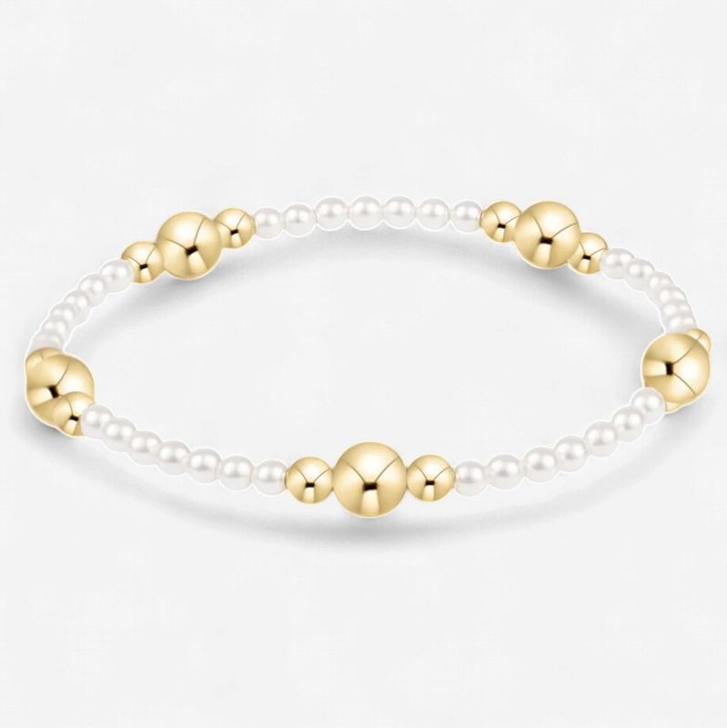 Purpose Gold 6mm Pearl Bracelet