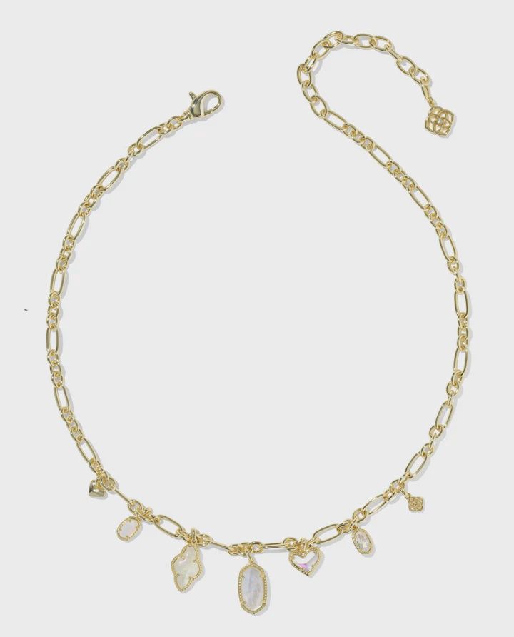 Icon Charm Necklace-Gold Neutral Mix