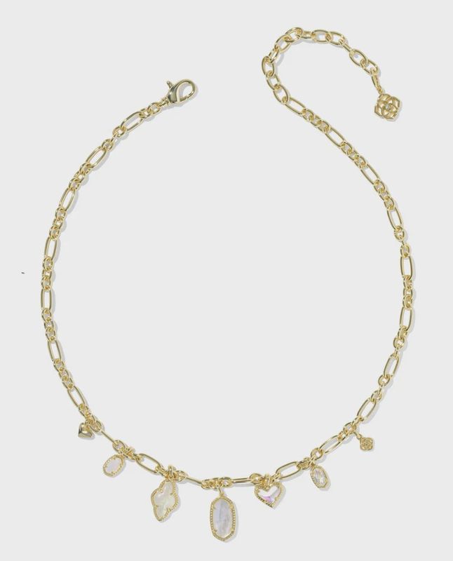 Icon Charm Necklace-Gold Neutral Mix