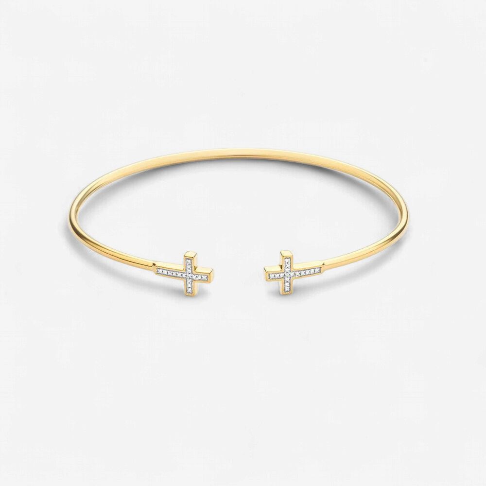 Cross Flexi Cuff Bracelet-Medium