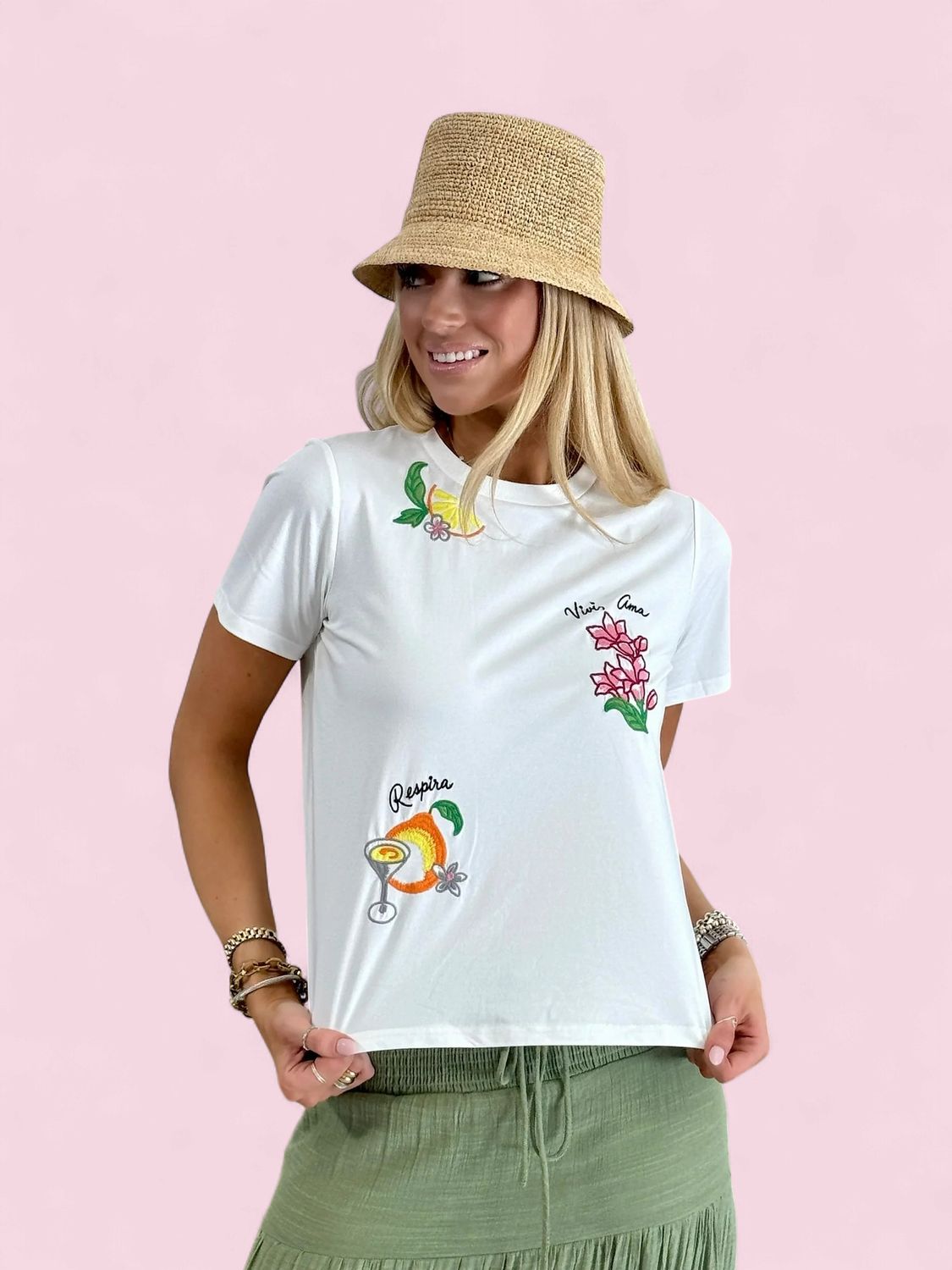 Current Air Embroidered Tee