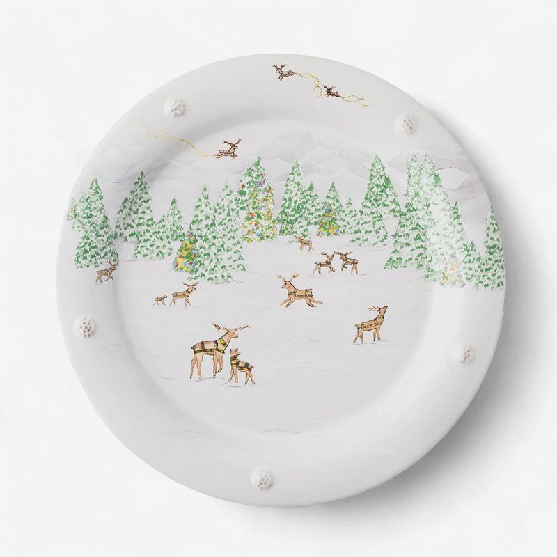 Juliska Berry &amp; Thread North Pole Dinner Plate-Rusher