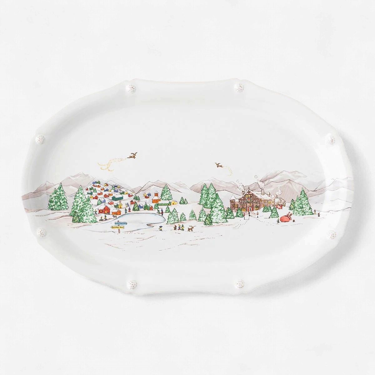 Juliska Berry &amp; Thread North Pole 17" Platter-Rusher