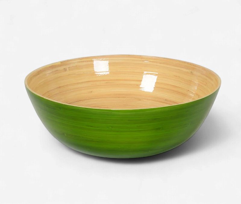 Albert L Bamboo Classic Bowl-Grass Green-Rusher