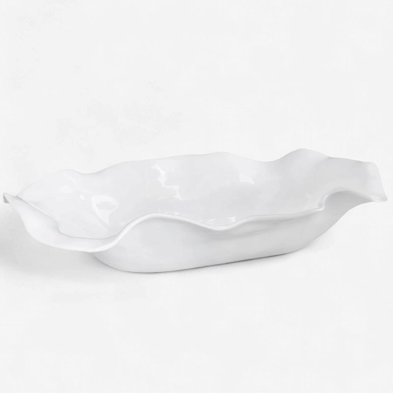 Vida Havana XL White Oval Centerpiece-Yatawara