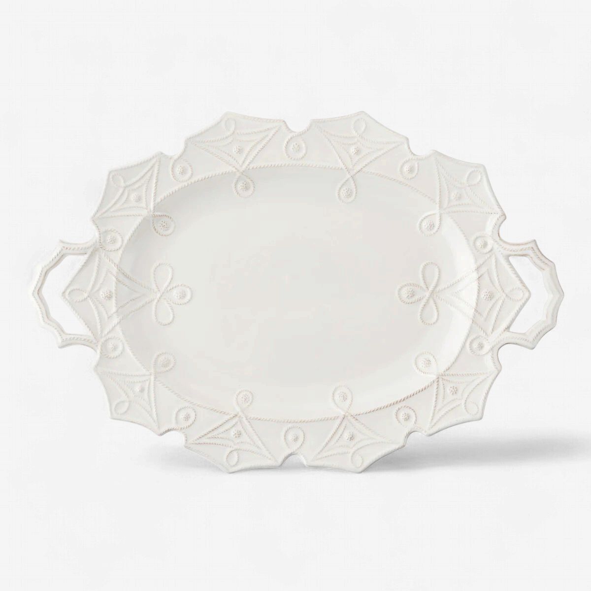 Juliska Jardins du Monde Whitewash 25" Platter-Yatawara