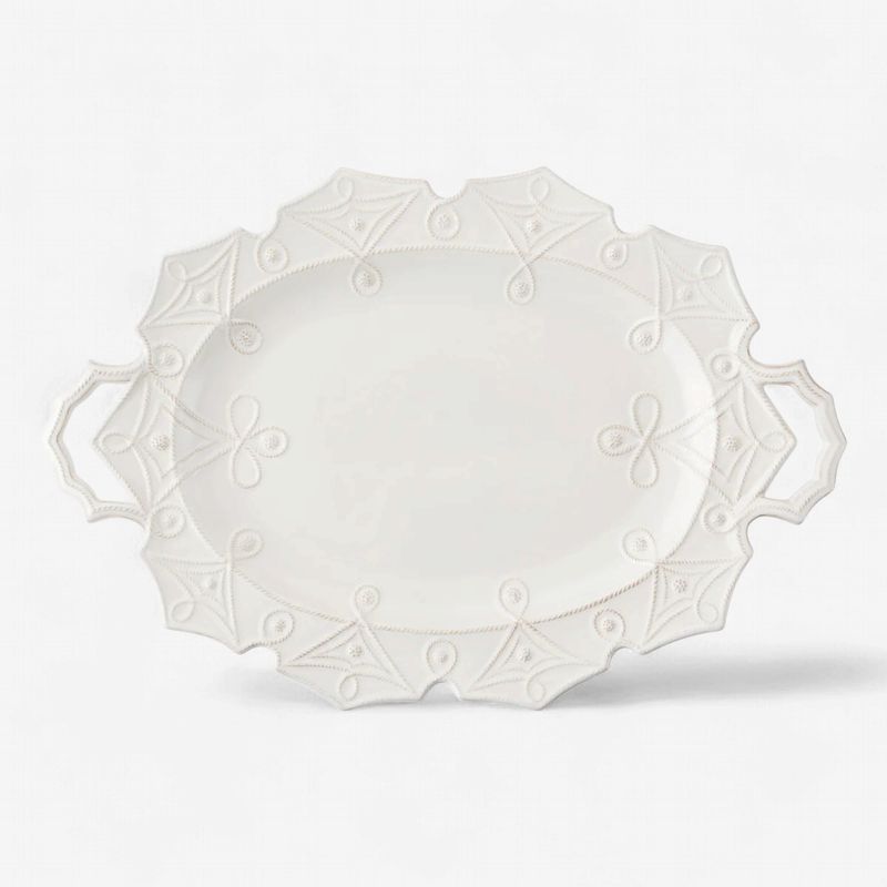 Juliska Jardins du Monde Whitewash 25" Platter-Yatawara