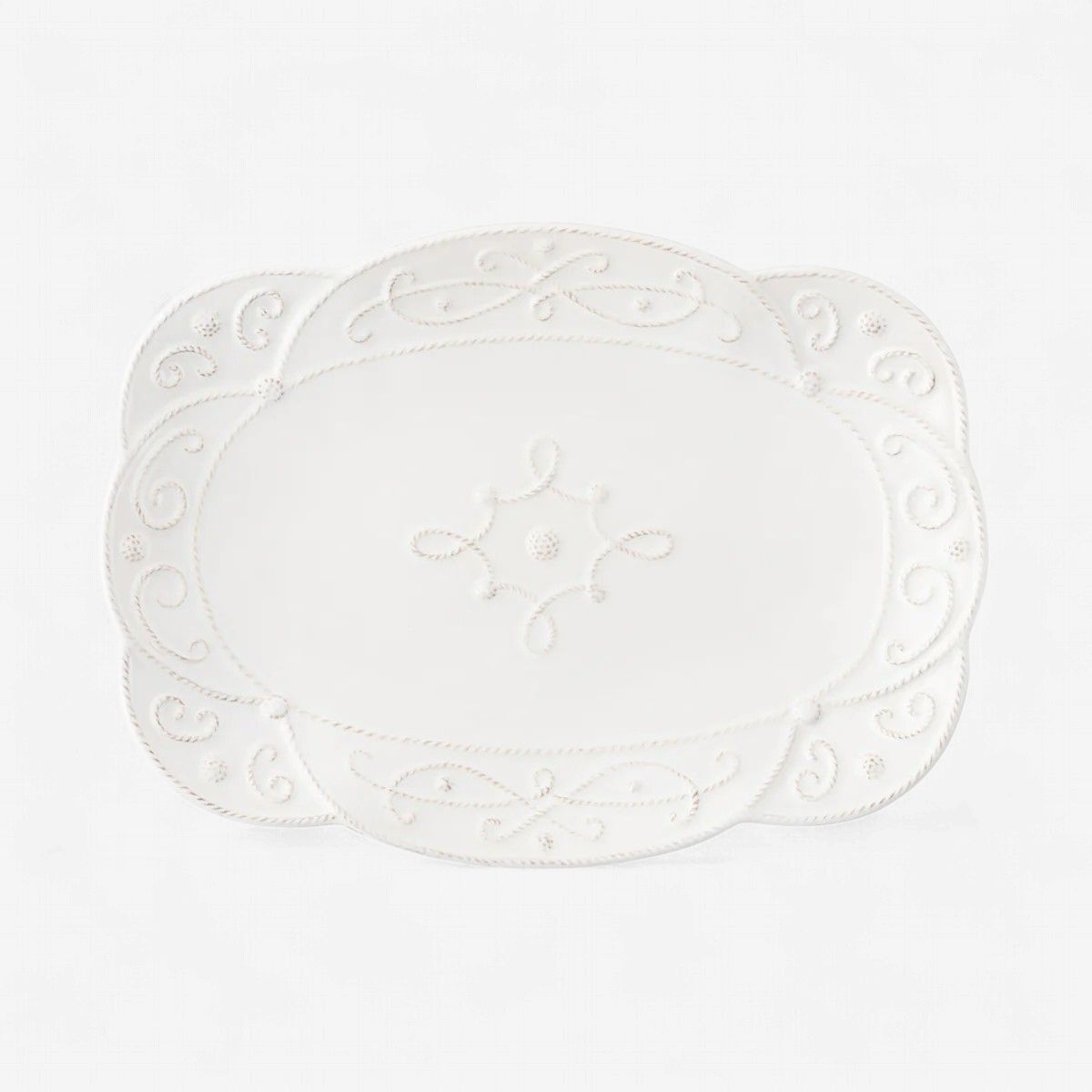 Juliska Jardins du Monde Whitewash 15" Platter-Yatawara