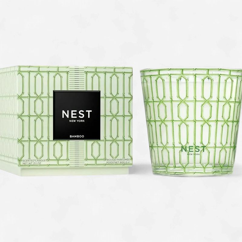 Nest 3-Wick Bamboo Candle