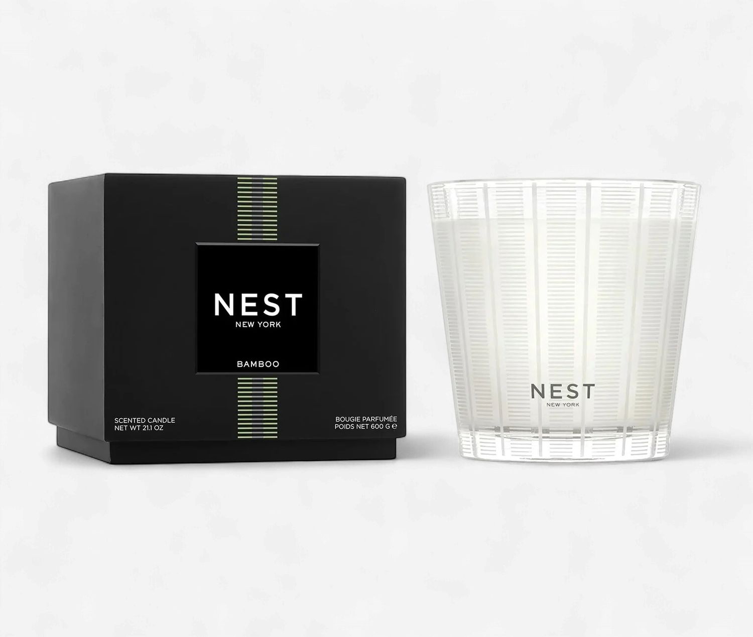 Nest 3-Wick Bamboo Candle