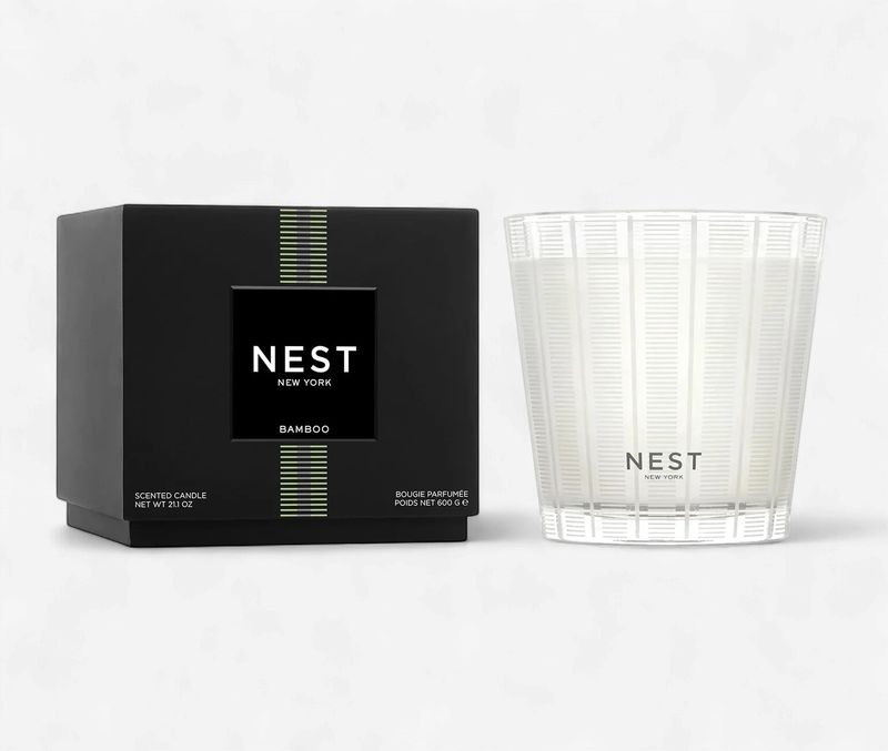 Nest 3-Wick Bamboo Candle