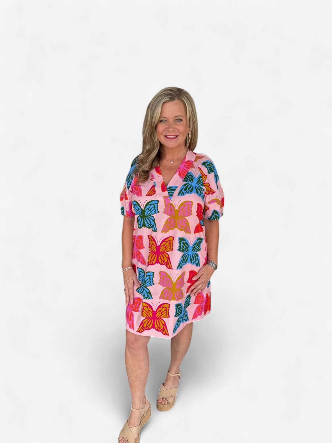 Uncle Frank Butterflies Shift Dress