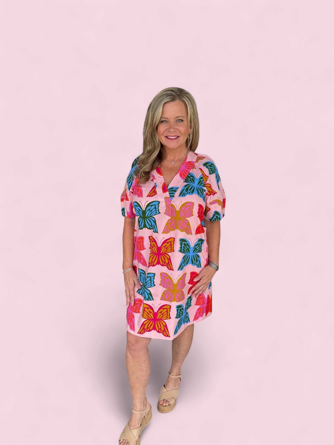 Uncle Frank Butterflies Shift Dress