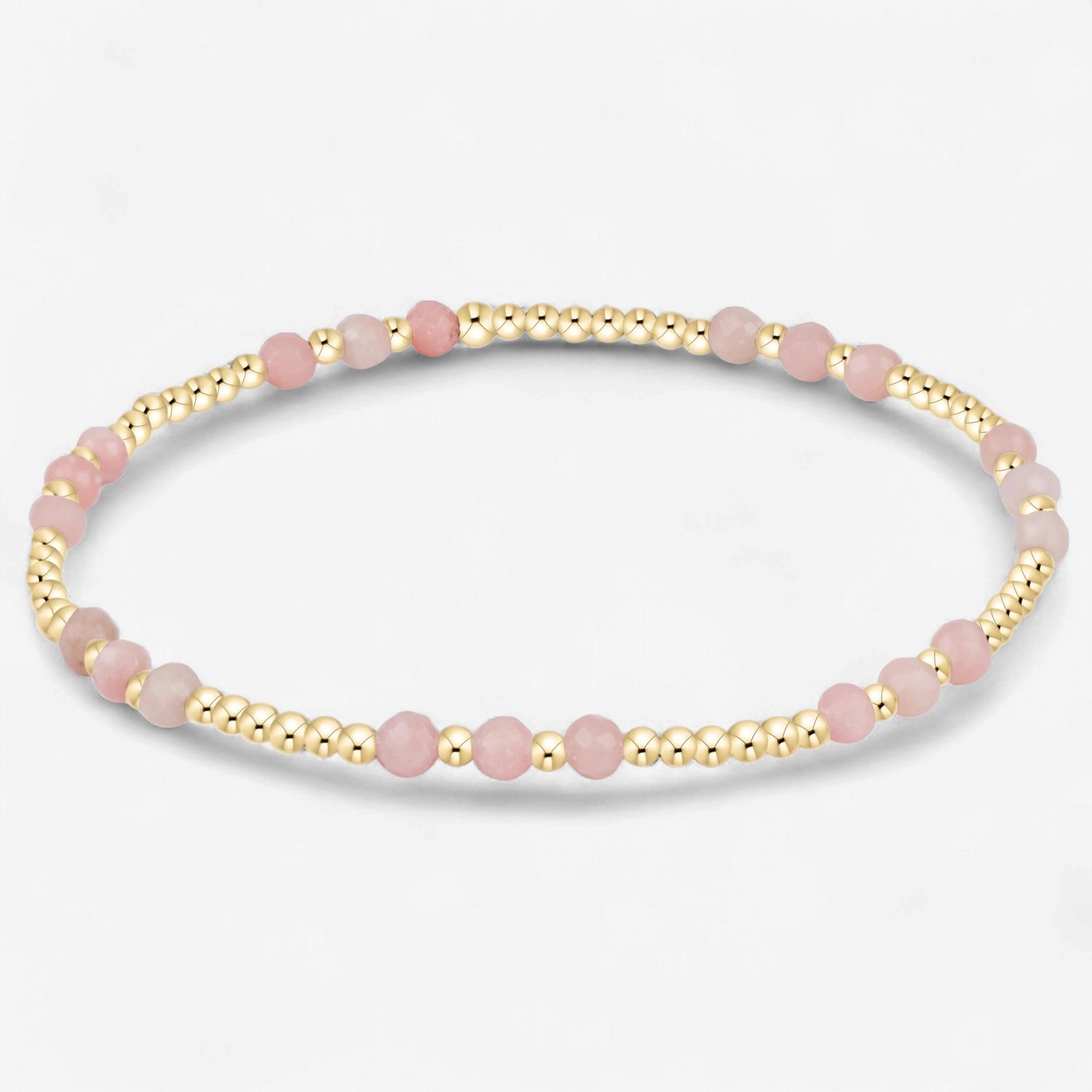 Joy Gem 3mm Bracelet-Pink Opal