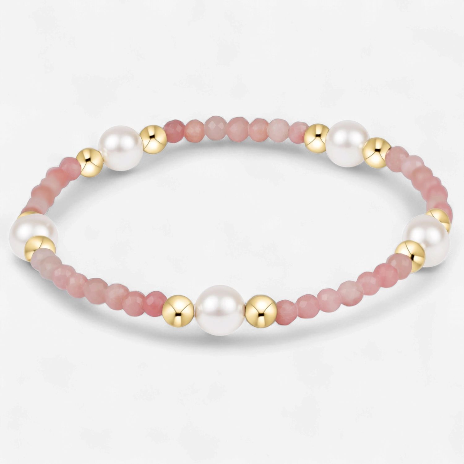 Purpose Pearl 6mm Gem Bracelet-Pink Opal