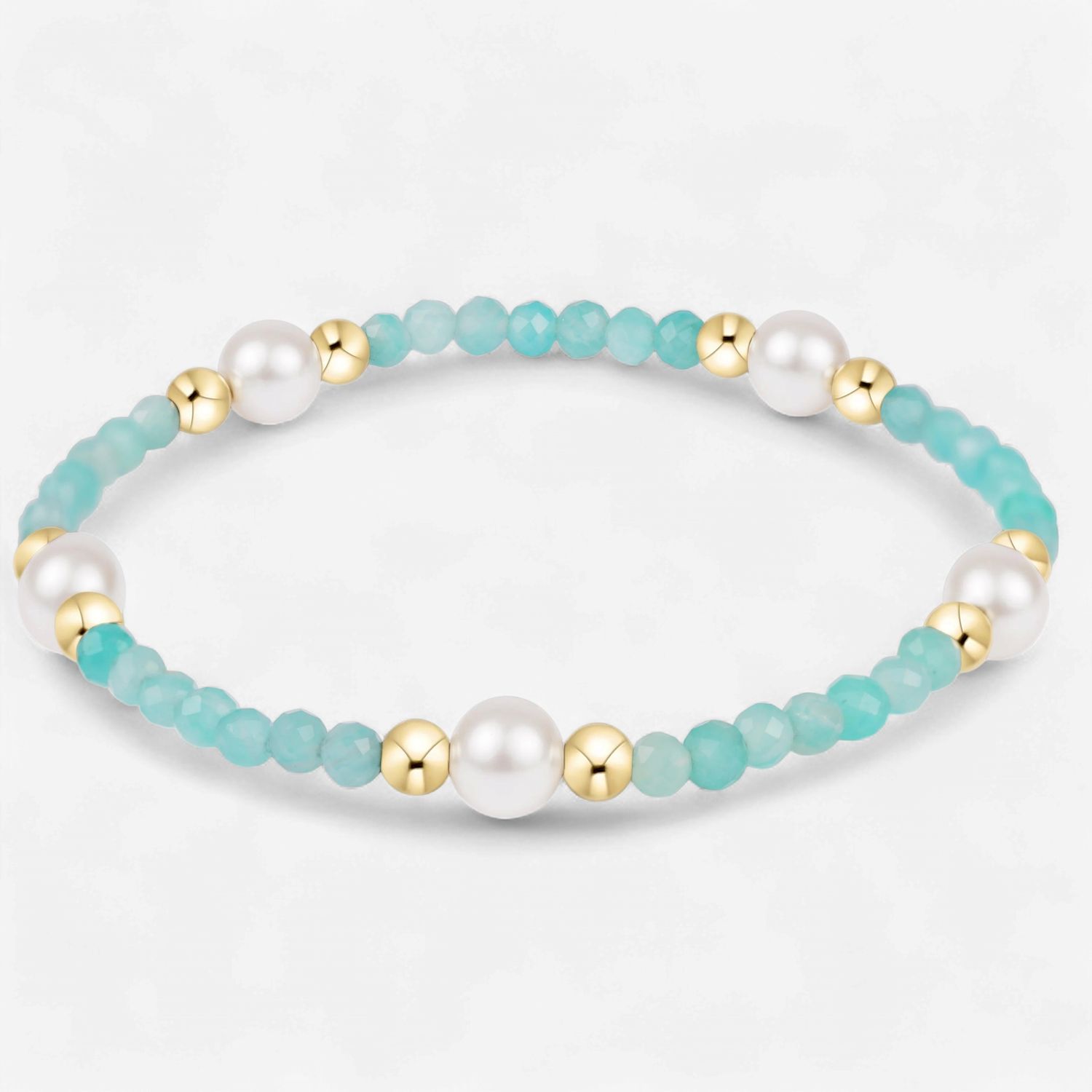 Purpose Pearl 6mm Gem Bracelet-Amazonite