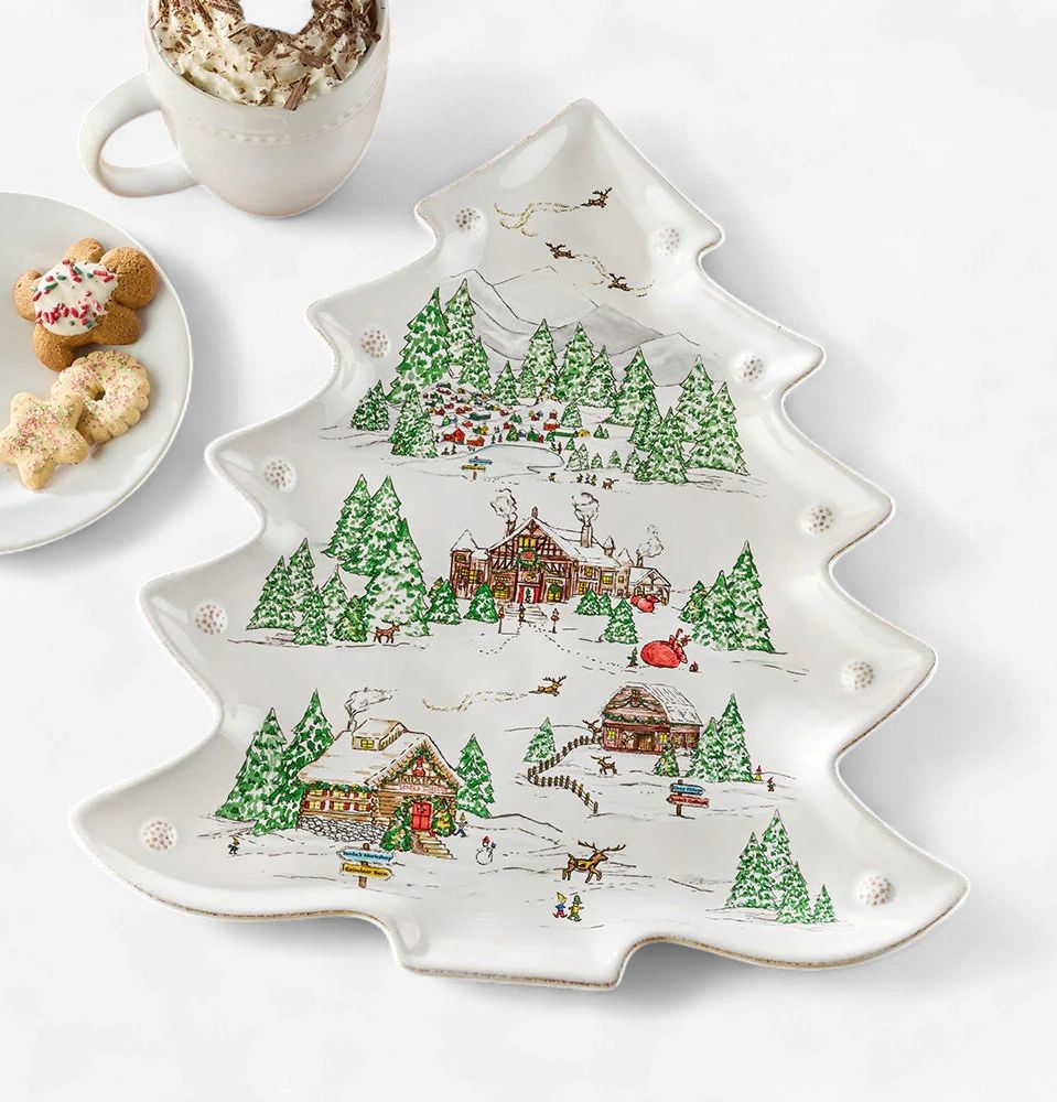 Juliska Berry &amp; Thread North Pole Tree Platter-Moberly