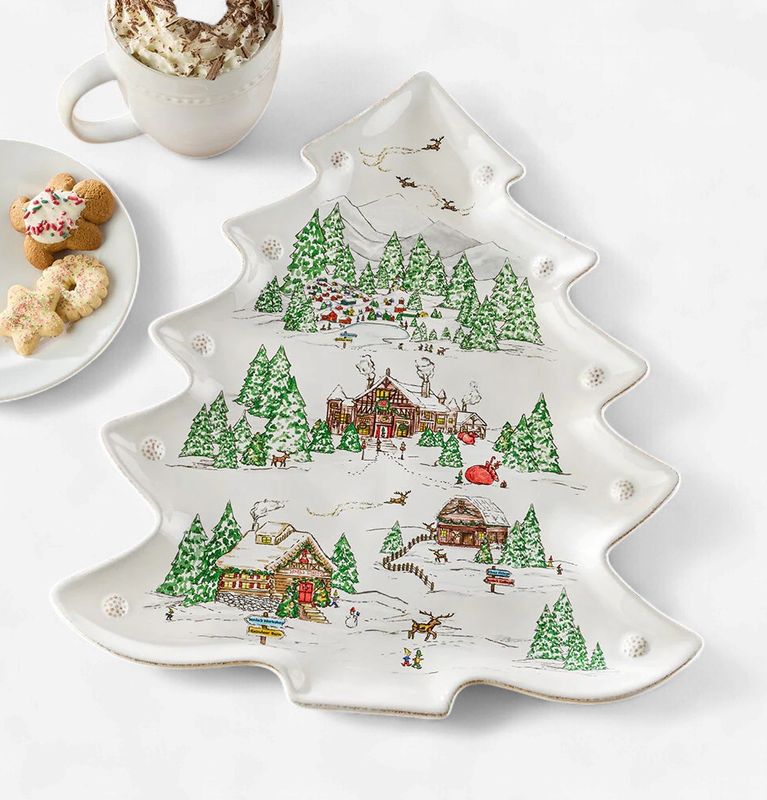 Juliska Berry &amp; Thread North Pole Tree Platter-Moberly