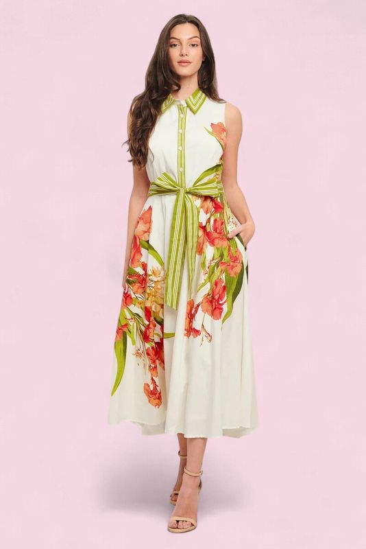 FT Floral Midi Dress