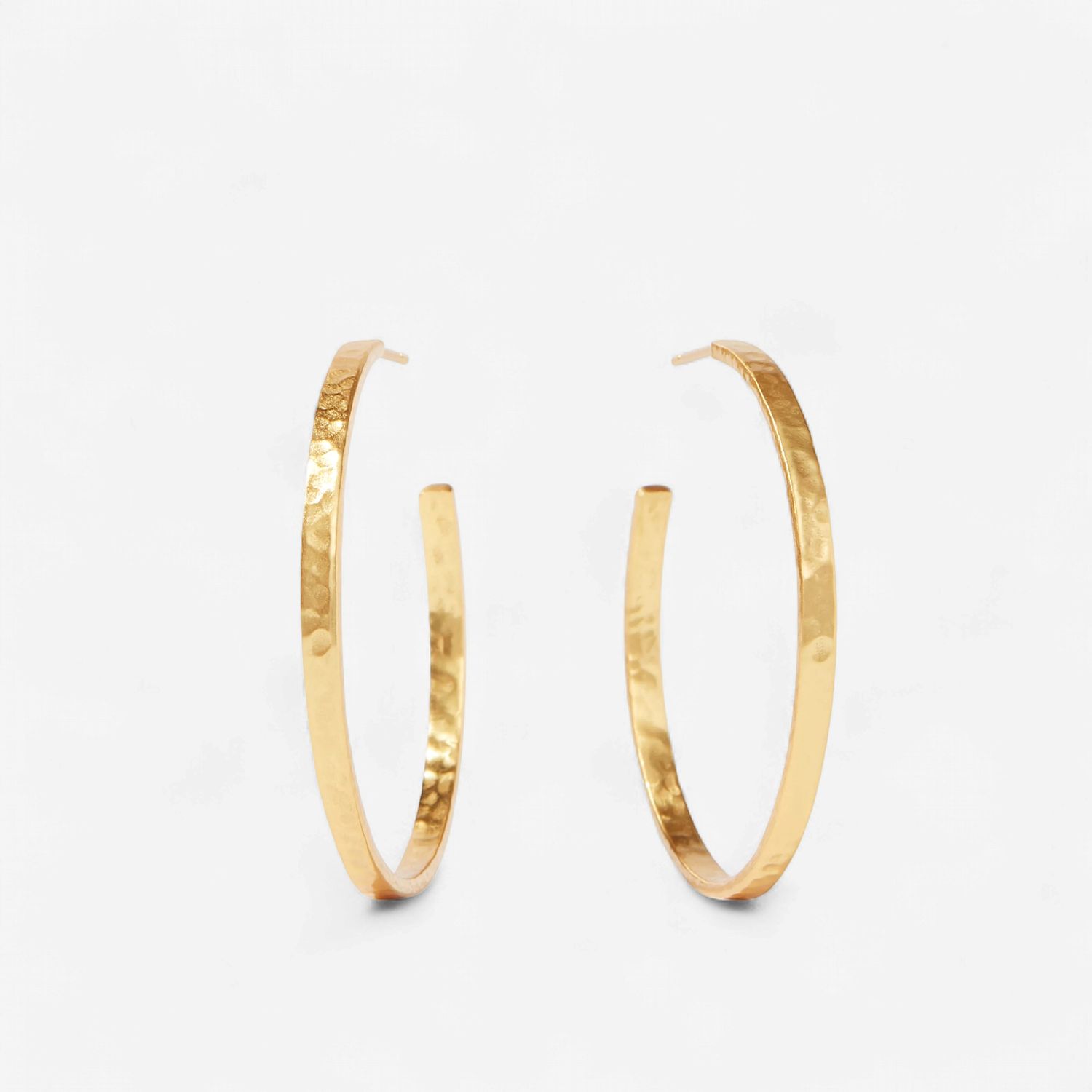 Julie Vos Crescent Hoop-Gold-Large