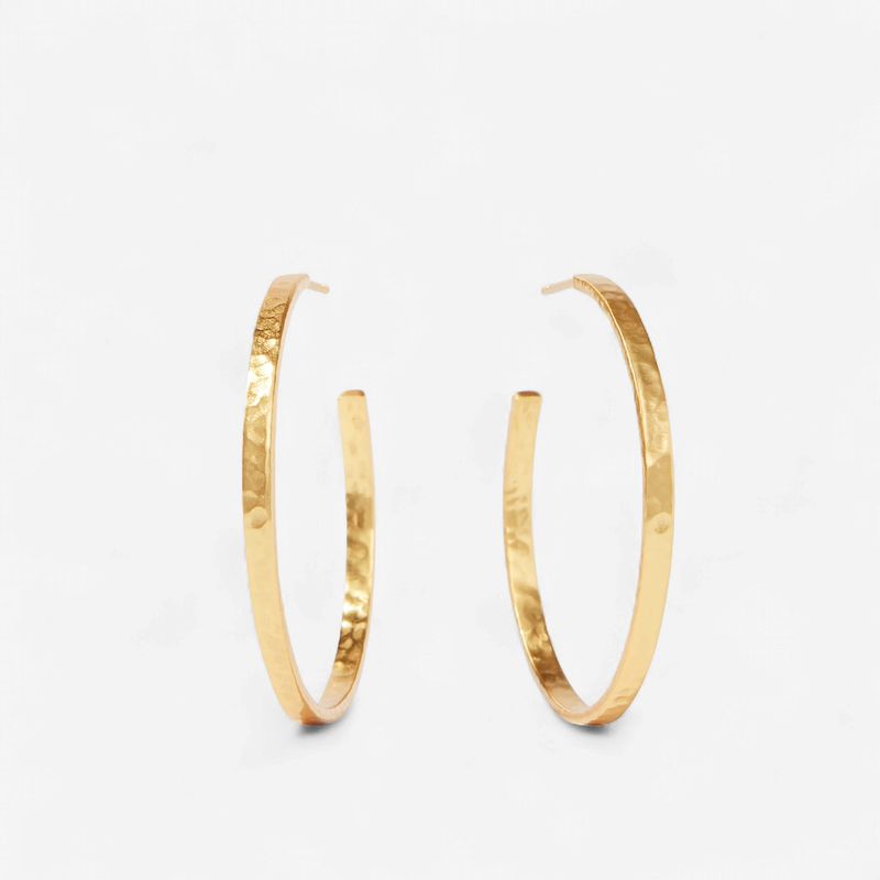 Julie Vos Crescent Hoop-Gold-Large