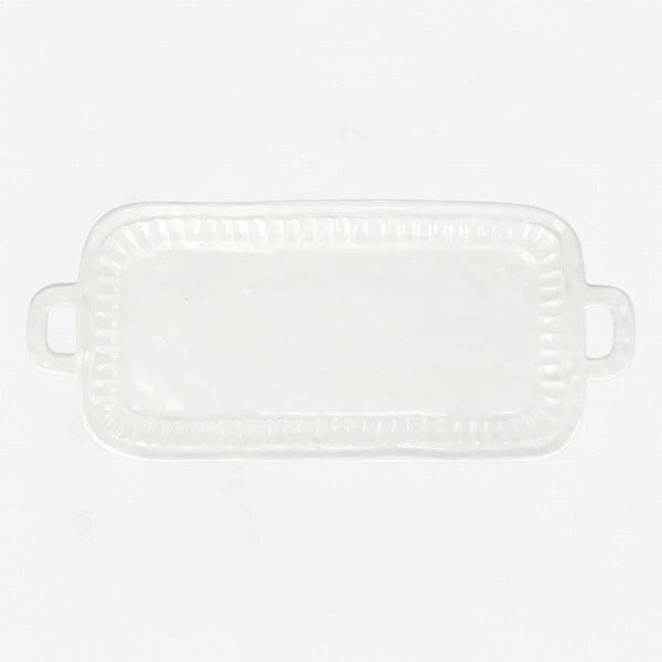 Vietri Pietra Serena Handeled Rectangular Platter-Walker