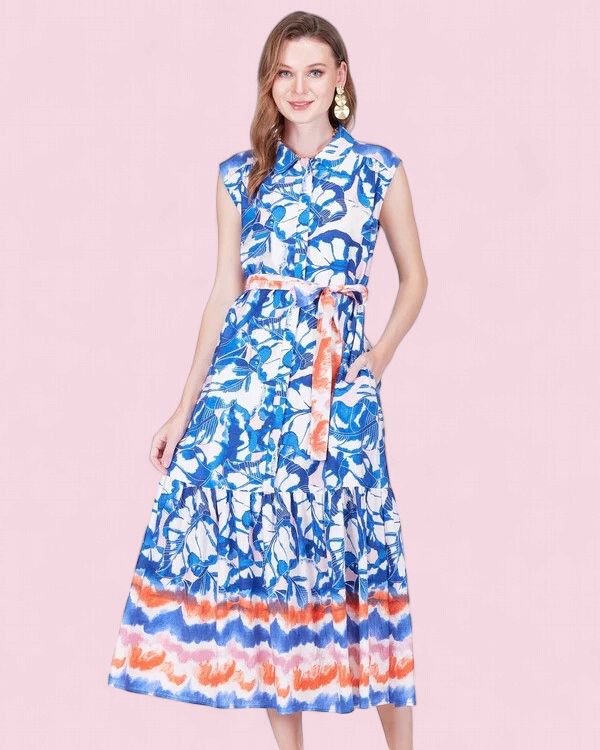 Sunset Indigo Dress