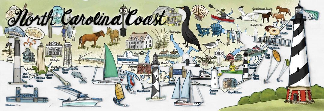 North Carolina Coast 750pc Puzzle