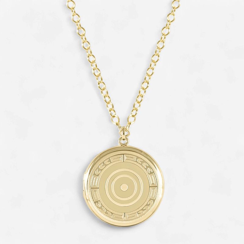 16" Gold Necklace with Large Cherish Locket