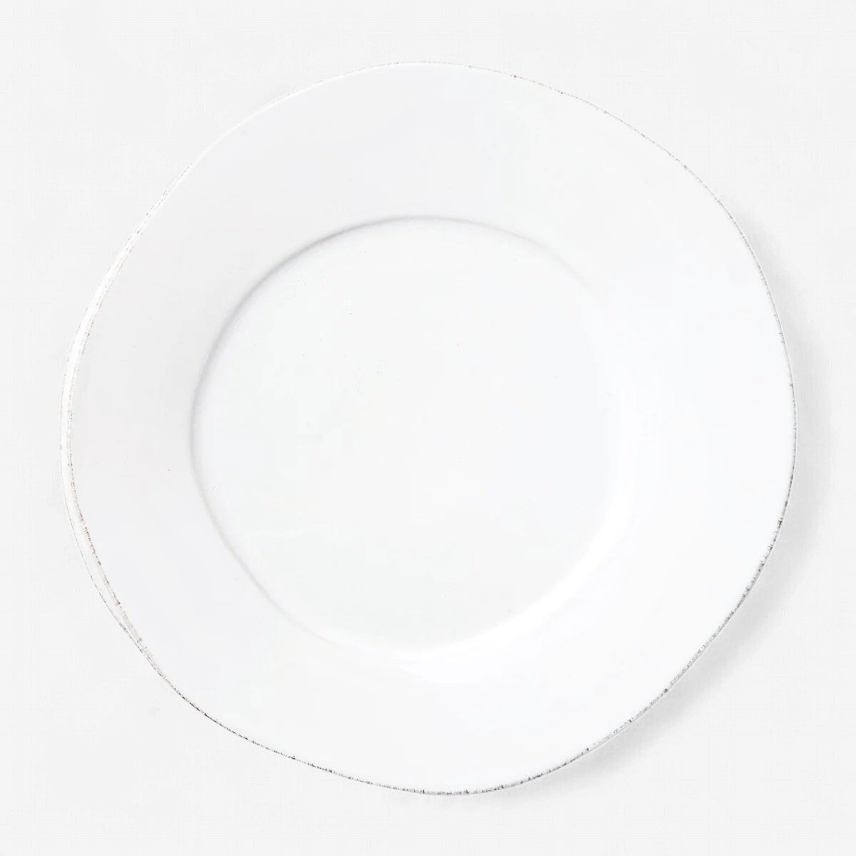 Vietri Lastra White Dinner Plate-Biggers
