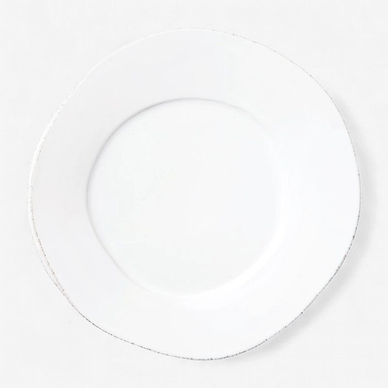 Vietri Lastra White Dinner Plate-Biggers