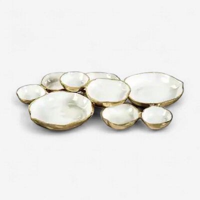 Zodax Large Cluster Bowls-Gold-Biggers