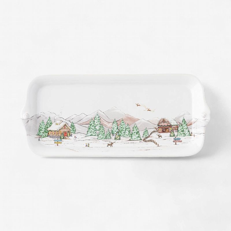 Juliska Berry &amp; Thread North Pole Hostess Tray-Kaufmann