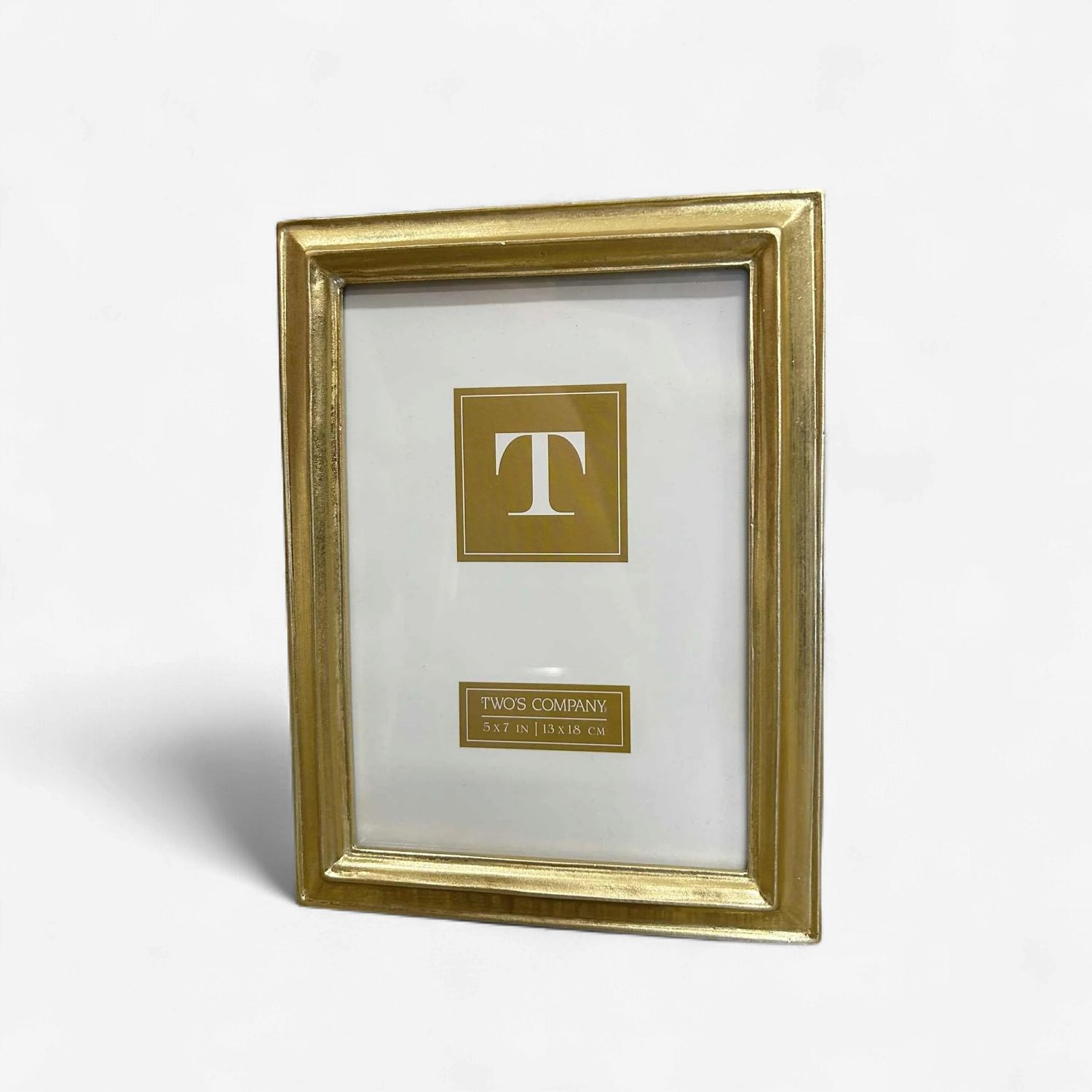 Two's Co Gold Leaf Frame-5x7-Kaufmann