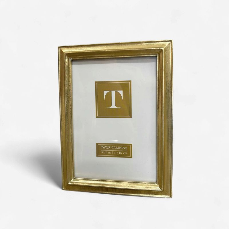 Two's Co Gold Leaf Frame-5x7-Kaufmann