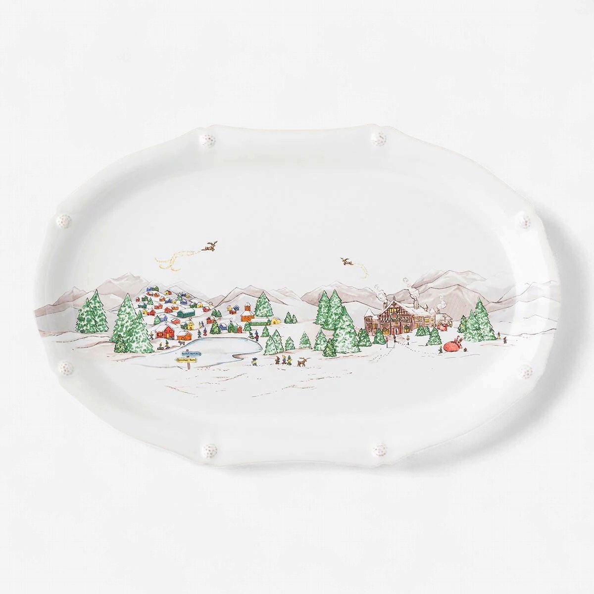 Juliska Berry &amp; Thread North Pole 17" Platter-Lowder