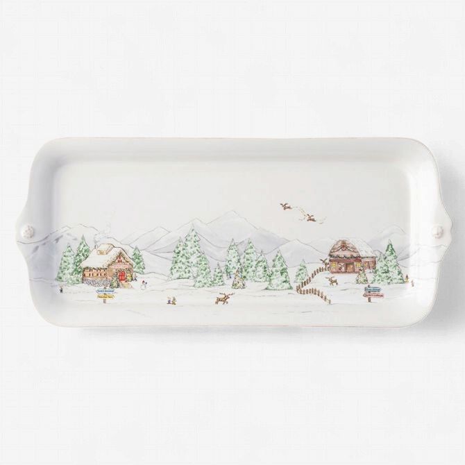 Juliska Berry &amp; Thread North Pole Hostess Tray-Lowder