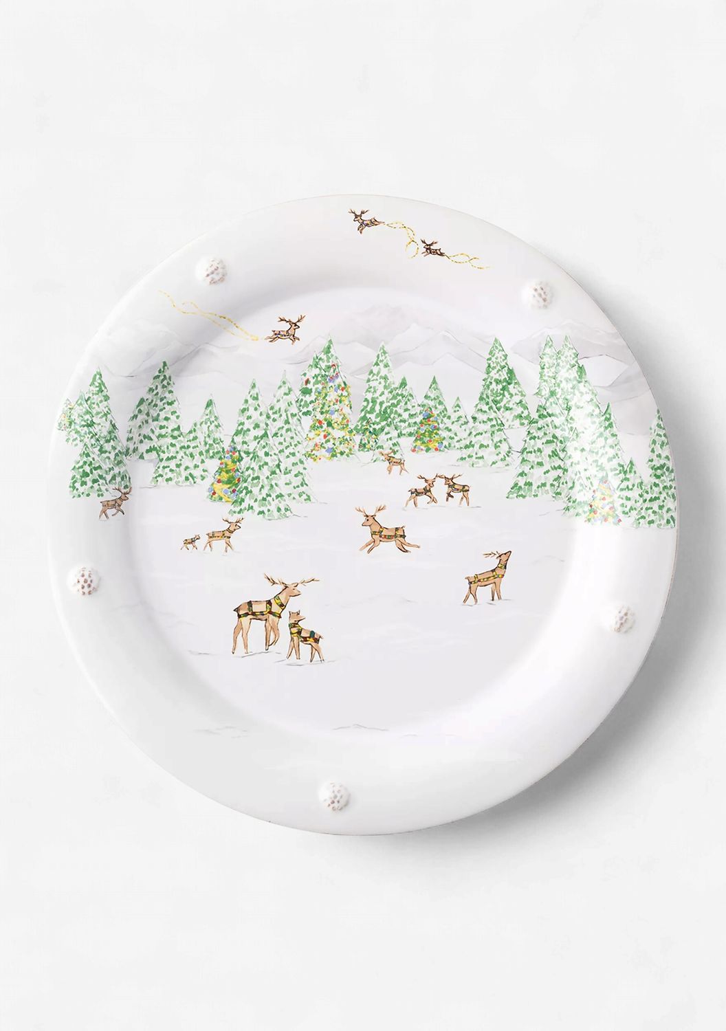 Juliska Berry &amp; Thread North Pole Dinner Plate-Lowder