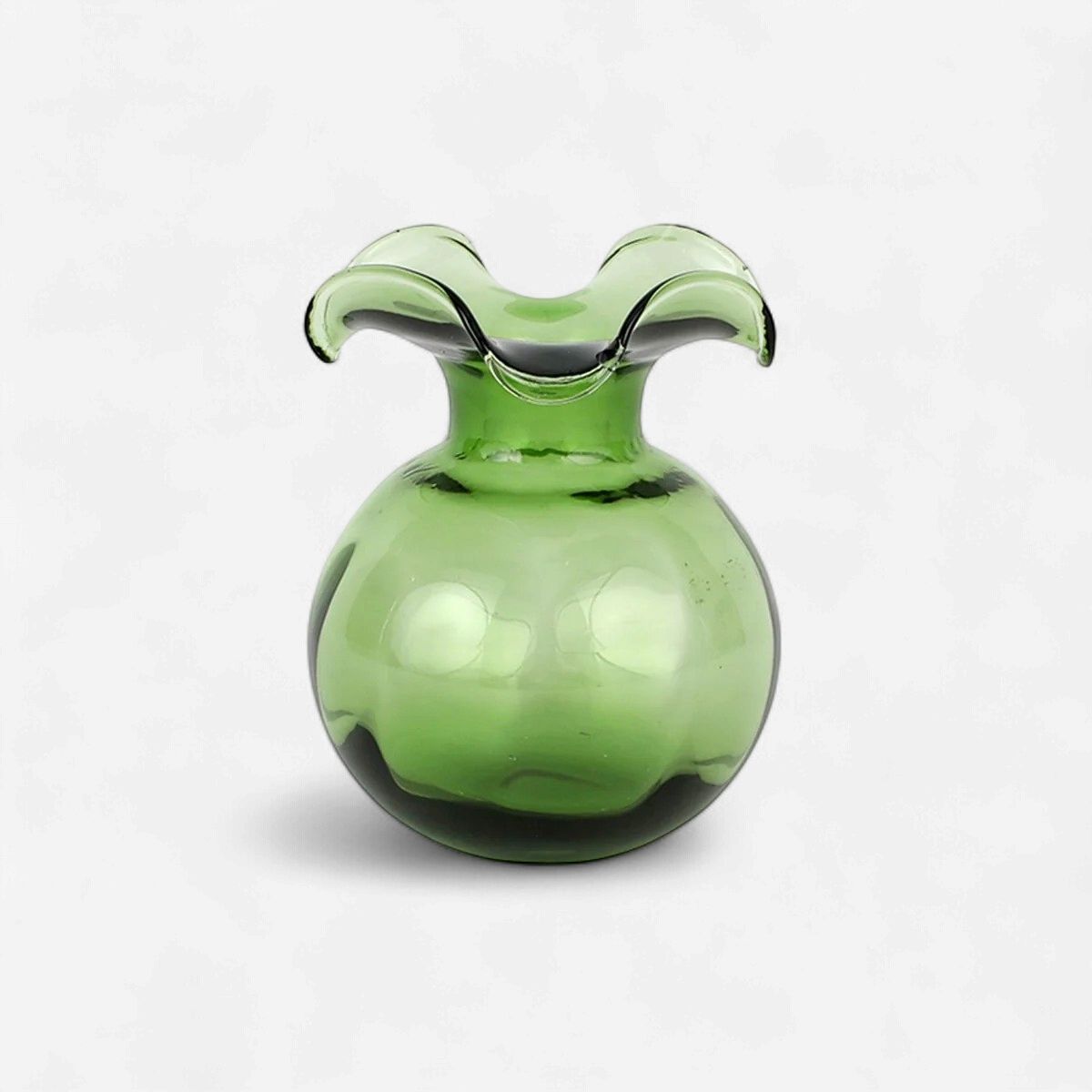 Vietri Hibiscus Dark Green Bud Vase-Dettmer