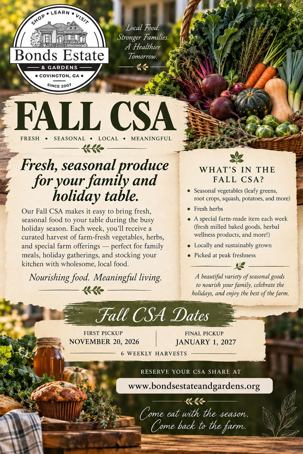 FALL CSA PROGRAM
