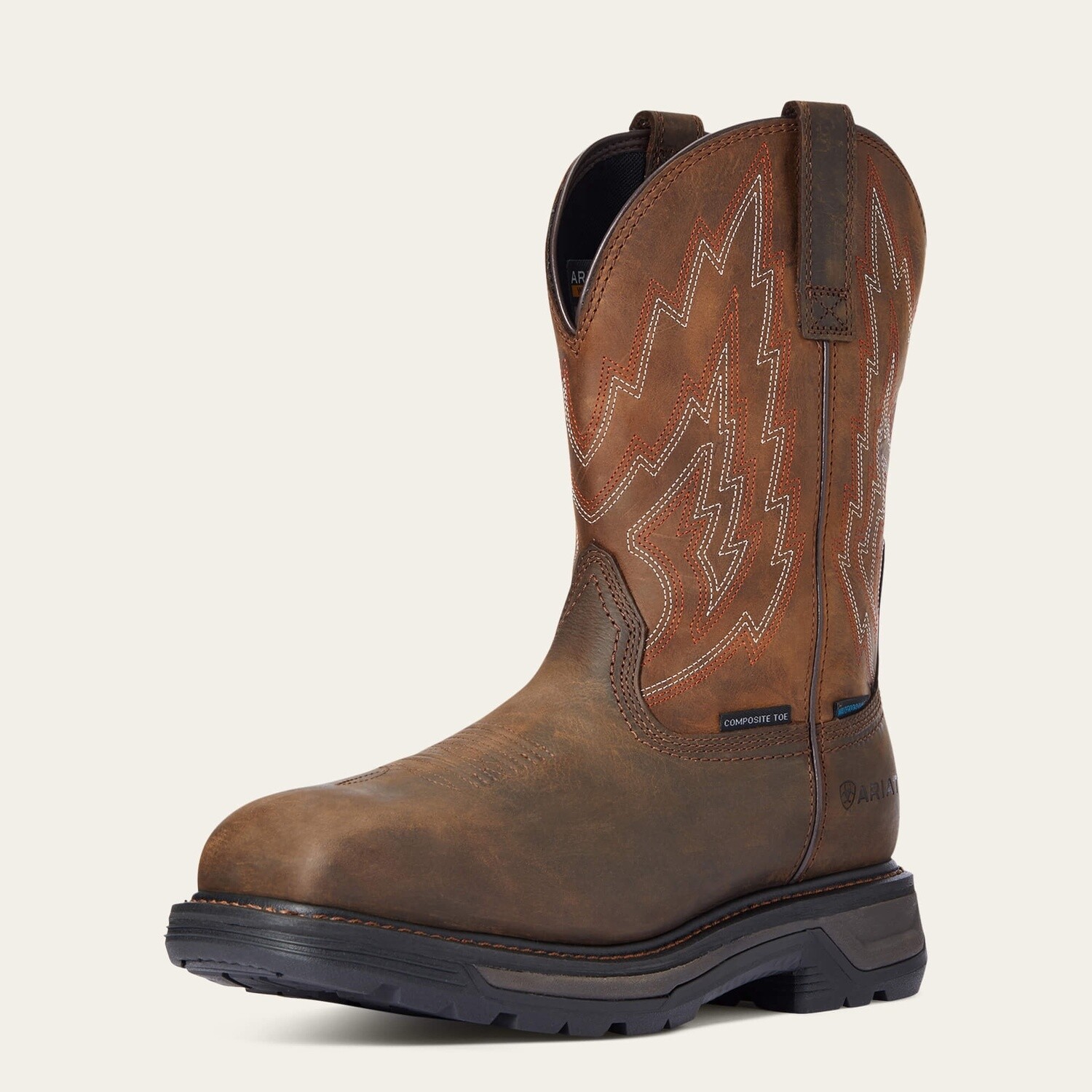 Big Rig Waterproof Composite Toe Boots, Size: 8.5, Width: EE