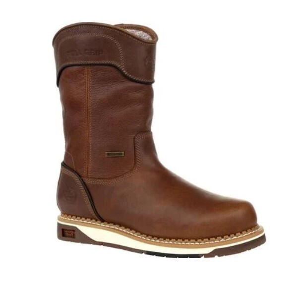 AMP LT Waterproof Wedge Sole Wellington Work Boot, Size: 10.5, Width: M