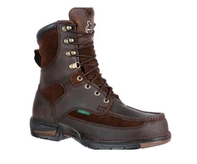 Athens 8&quot; Waterproof Work Boot, Width: M, Size: 10.5