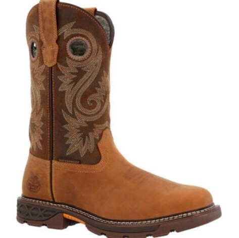 Carbo-Tec FLX Waterproof Lt Brown Alloy Toe Wellington Work Boot, Size: 10.5, Width: M