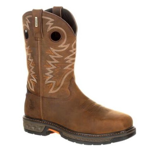 Carbo-Tec LT Waterproof Alloy Toe Wellington Work Boot, Size: 10.5, Width: M