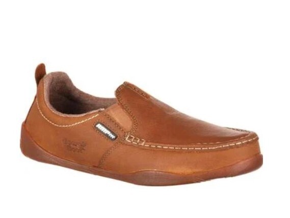 Cedar Falls Moc-Toe Lt Brown Slipper, Size: 10.5, Width: M