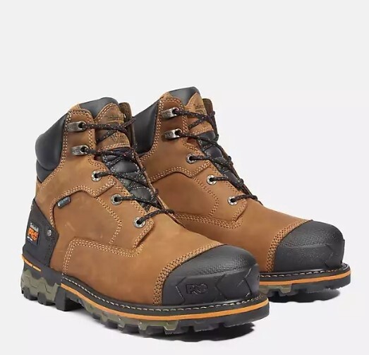Mens 6&quot; Brown Boondock Waterproof Soft Toe Boot, Size: 7, Width: M