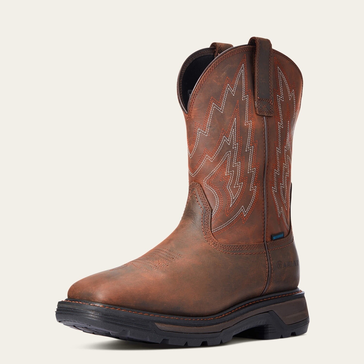 Big Rig H2O Dark Brown/Distressed Brown Boots, Size: 8, Width: EE