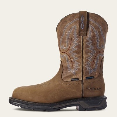 Distressed Brown WorkHog XT Waterproof Carbon Toe Work Boot