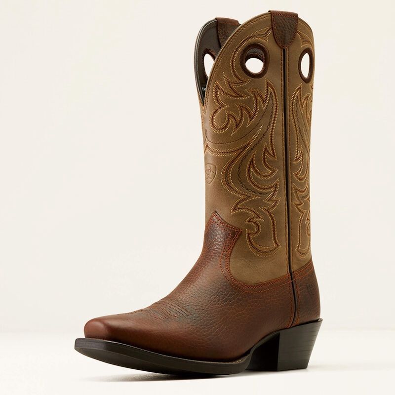 Brown Bomber Sport Square Toe Cowboy Boot